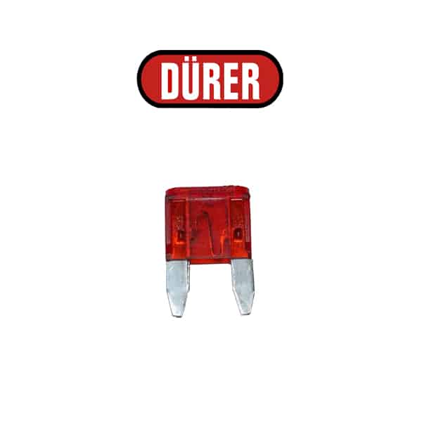 4 MINI FUSIBLES ENFICHABLES 10A ROUGE - réf. 10MFBL4