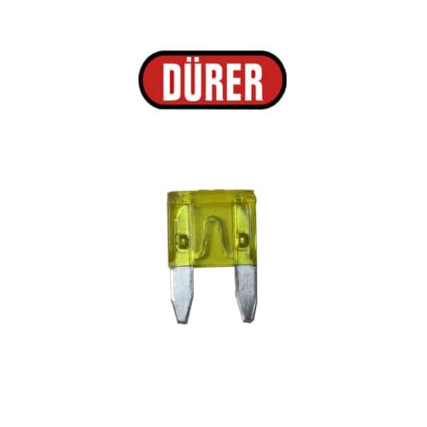 4 MINI FUSIBLES ENFICHABLES 20A JAUNE - réf. 20MFBL4