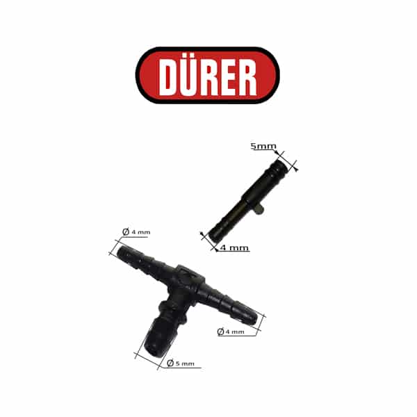 KIT CONNECTEURS T RÉDUCTEUR + RÉDUCTEUR 5X4MM - réf. ALG10213K