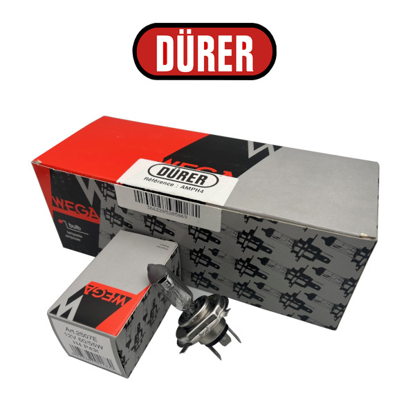BOÎTE DE 10 AMPOULES AMPH4 12V H4 60/55W P43T - réf. AMPH4