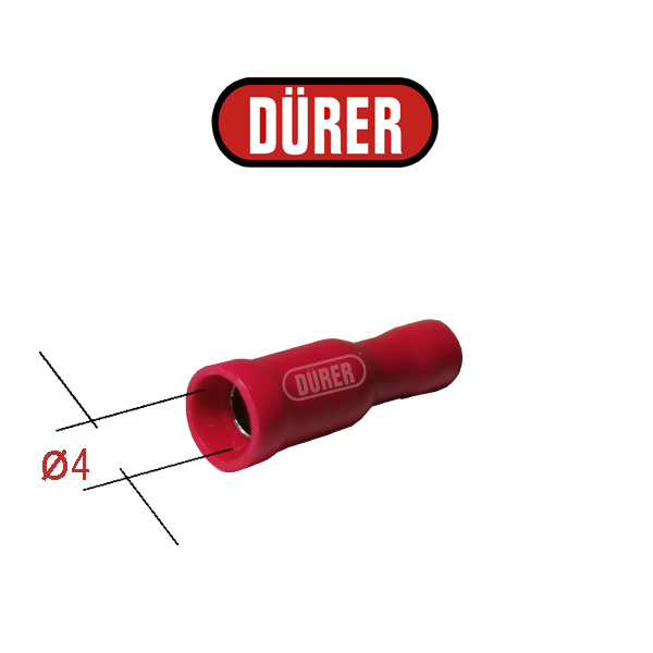 COSSES CYLINDRIQUE FEMELLE ROUGE D.4  , BLI.4 - réf. CCF4RIBL4