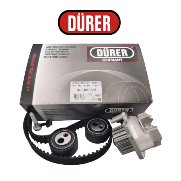 KIT DISTRIBUTION + POMPE A EAU LARG 25.4MM - 141 DENTS (IDEM DKPA44) - réf. DKPA06