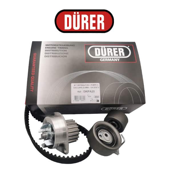 KIT DISTRIBUTION + POMPE A EAU LARG 25.4MM - 134 DENTS - réf. DKPA20