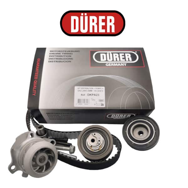 KIT DISTRIBUTION + POMPE A EAU LARG 25MM - 141 DENTS - réf. DKPA23