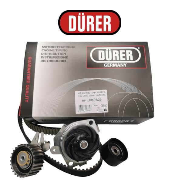 KIT DISTRIBUTION + POMPE A EAU LARG 24MM - 190 DENTS - réf. DKPA39