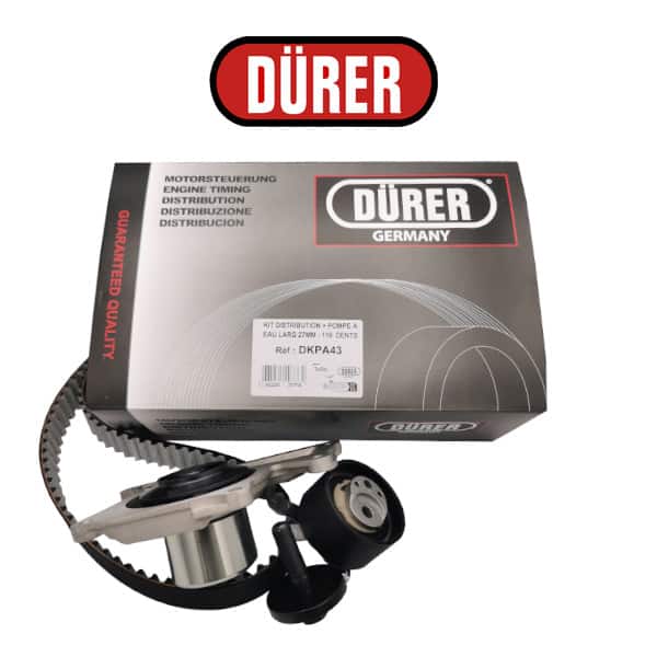 KIT DISTRIBUTION + POMPE A EAU LARG 27MM - 119  DENTS - réf. DKPA43