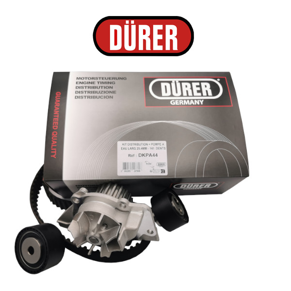 KIT DISTRIBUTION + POMPE A EAU LARG 25.4MM - 141  DENTS (IDEM DKPA06) - réf. DKPA44