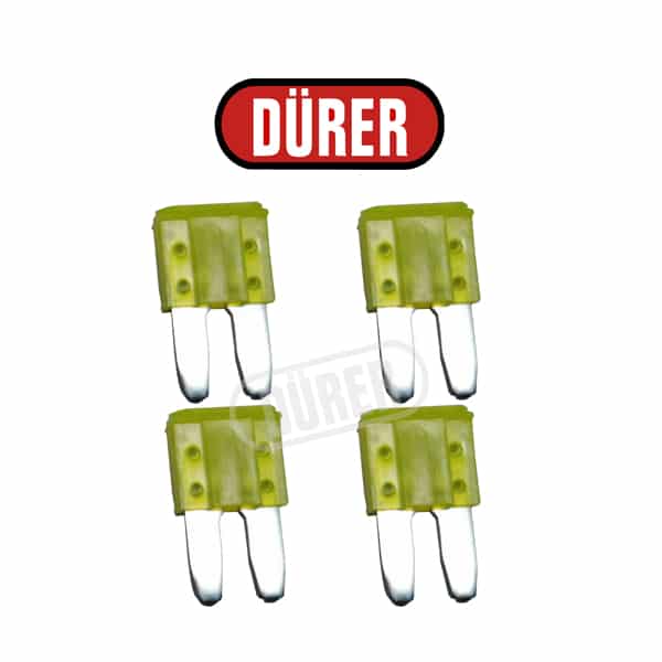 4 FUSIBLES MICRO II 20A , BLISTER DE 4 - réf. MICROII20ABL4