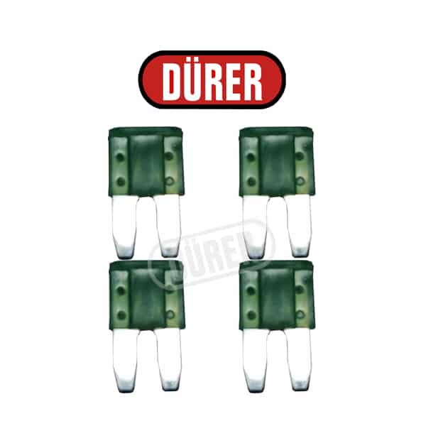 4 FUSIBLES MICRO II 30A , BLISTER DE 4 - réf. MICROII30ABL4