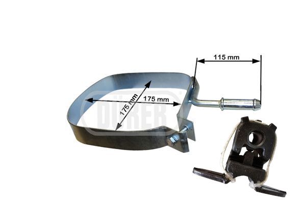 SANGLE + SUPPORT ÉCHAPPEMENT 307 - réf. SEMB3S