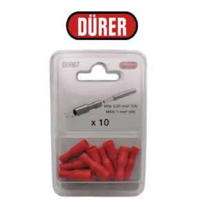 10 Cosses cylindriques rouges 4 mm femelle DUR67 DÜRER