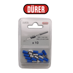 10 Cosses cylindriques bleues 5 mm mâle DUR70 DÜRER